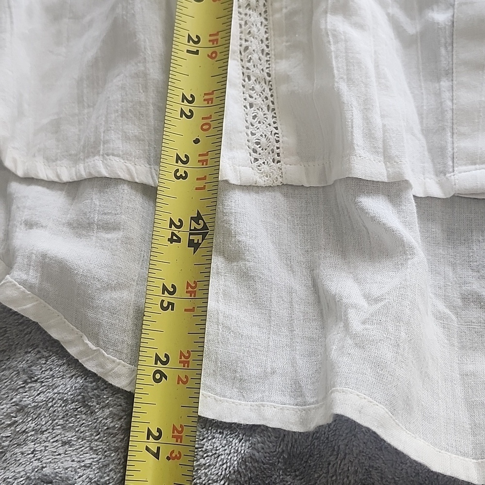 Sundance Elegant White Women's Blouse Petite Large - Picture 13 of 13